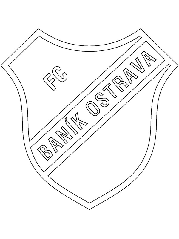FC Baník Ostrava Coloring page FC Baník Ostrava Coloring page
