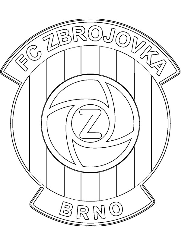 FC Zbrojovka Brno Coloring page FC Zbrojovka Brno Coloring page