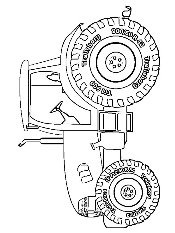 Fendt Tractor Coloring page