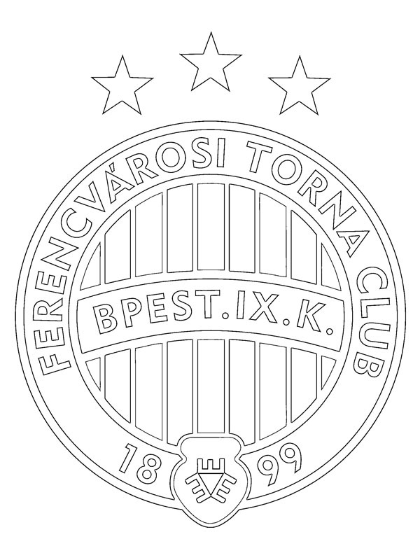 Ferencvárosi TC Coloring page Ferencvárosi TC Coloring page