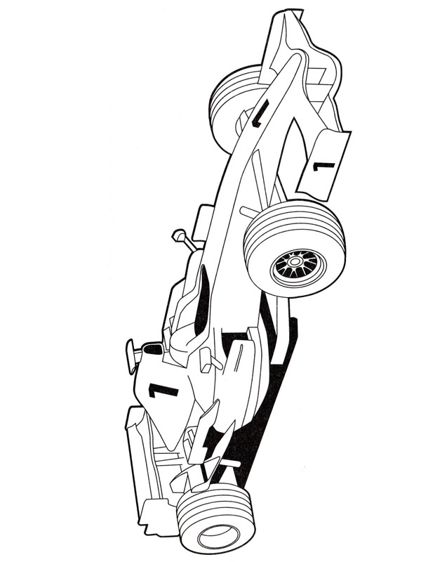 Ferrari F2008 Formula 1 Coloring page Ferrari F2008 Formula 1 Coloring page
