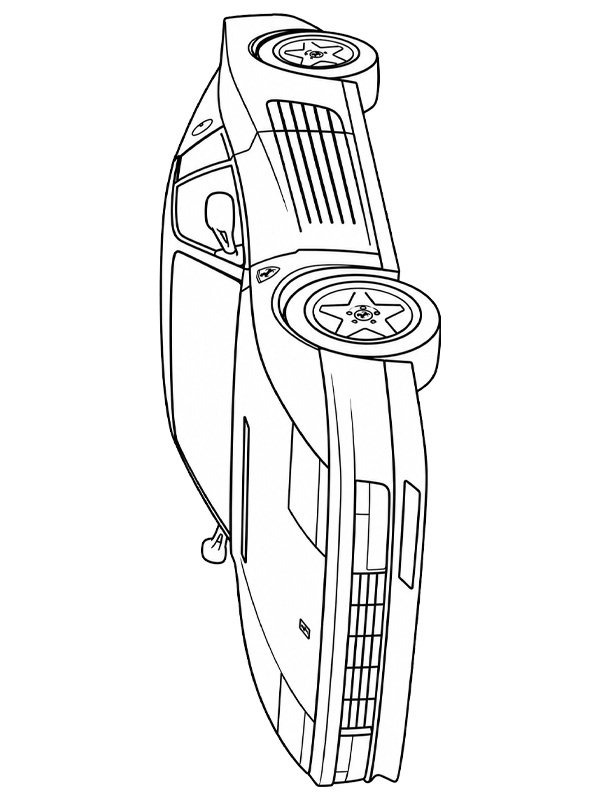 Ferrari Testarossa Coloring page