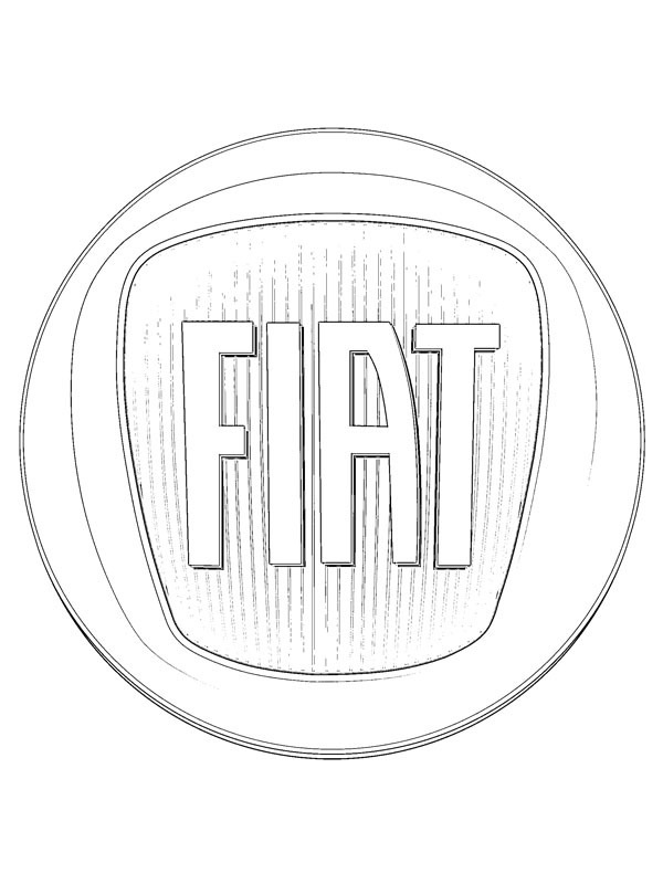 Fiat Logo Coloring page