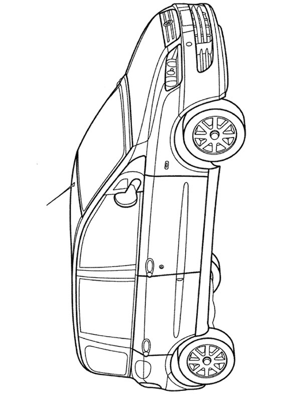Fiat Multipla Coloring page