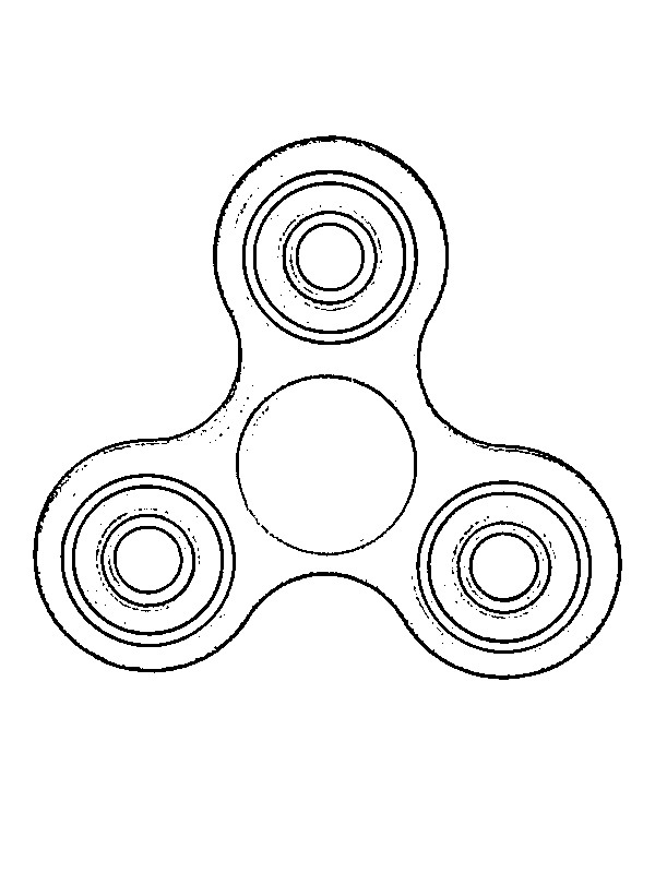 Fidget spinner Coloring page