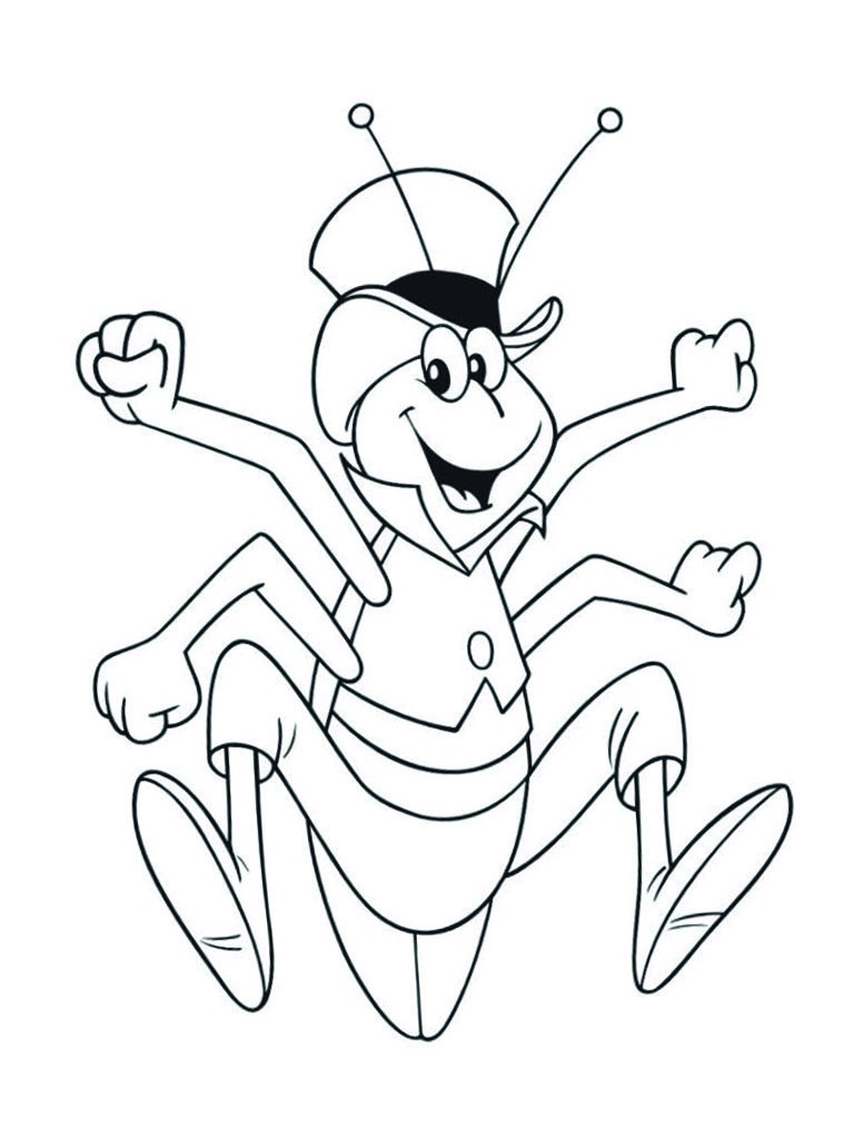 Flip the grasshopper Coloring page