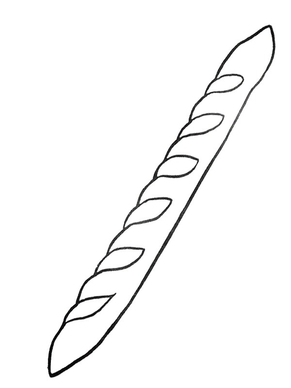 French baguette Coloring page