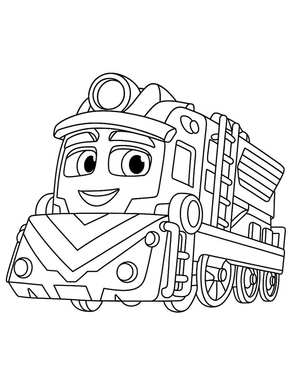Freight Nate (Mighty Express) Coloring page Freight Nate (Mighty Express) Coloring page