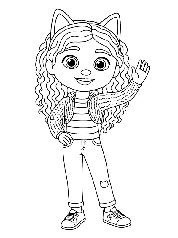 Gabby (Gabby's Dollhouse) Coloring page Gabby (Gabby's Dollhouse) Coloring page