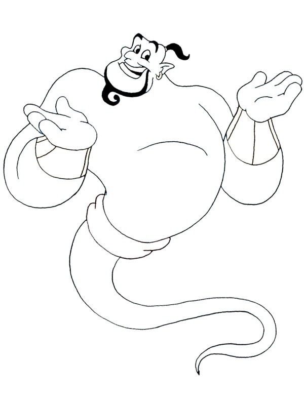 Genie Coloring page