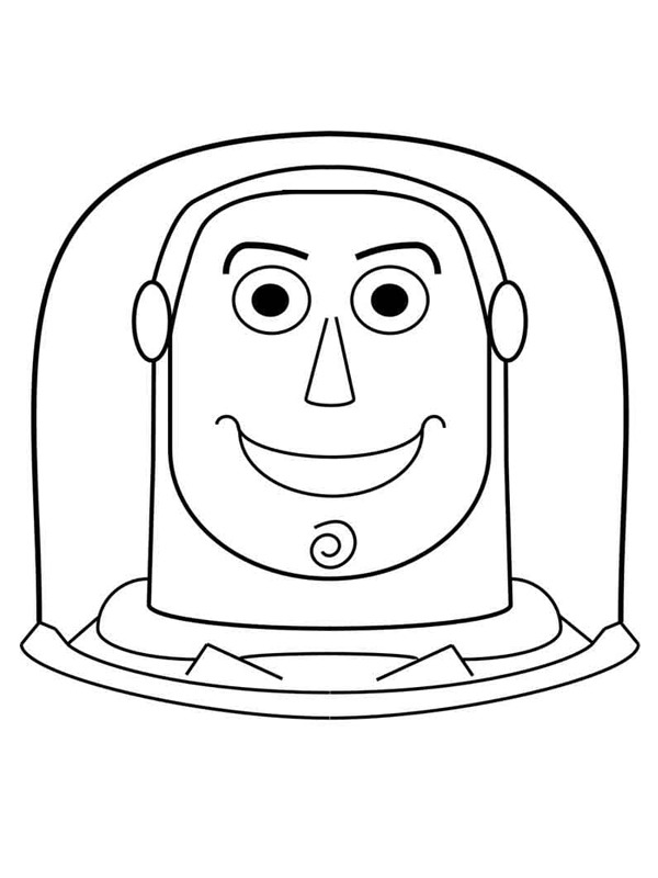Face Buzz Lightyear Coloring page Face Buzz Lightyear Coloring page