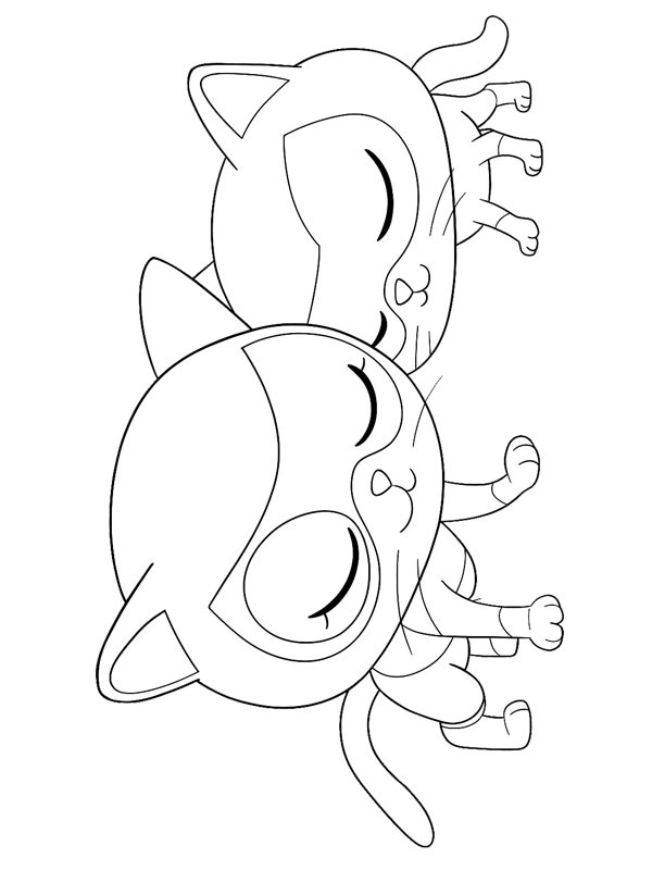 Ginny and Bitsy Coloring page