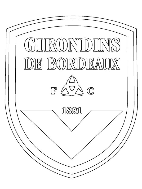 FC Girondins de Bordeaux Coloring page