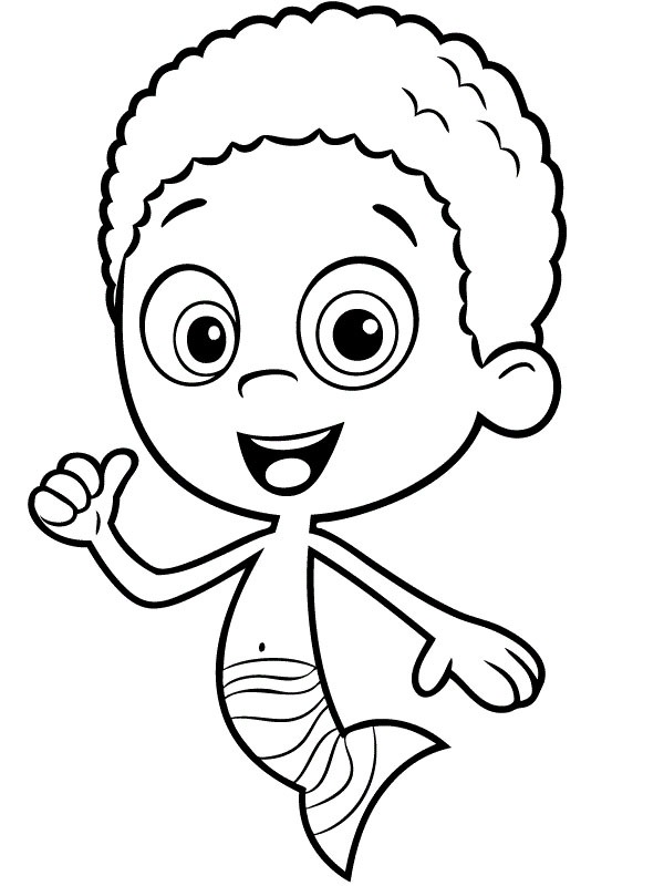 Goby Bubble Guppies Coloring page Goby Bubble Guppies Coloring page