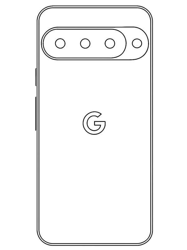 Google Pixel 10 Coloring page