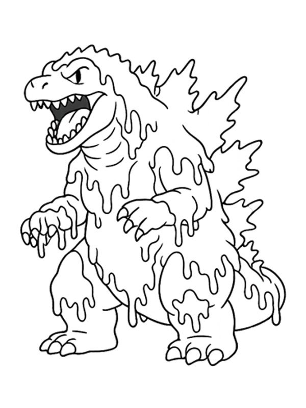 Gorgonzilla Coloring page