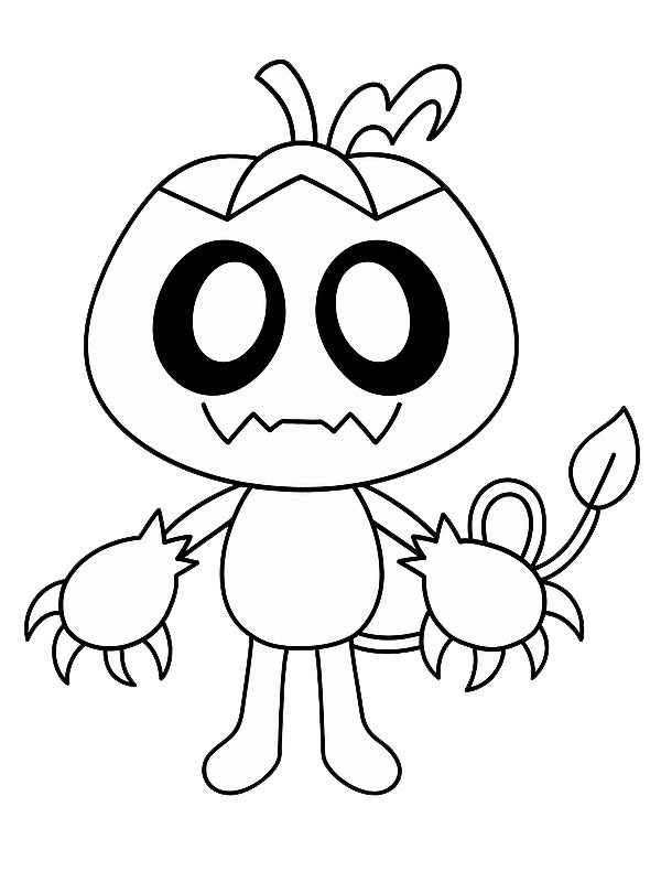 Gourdy (Dandy's World) Coloring page Gourdy (Dandy's World) Coloring page