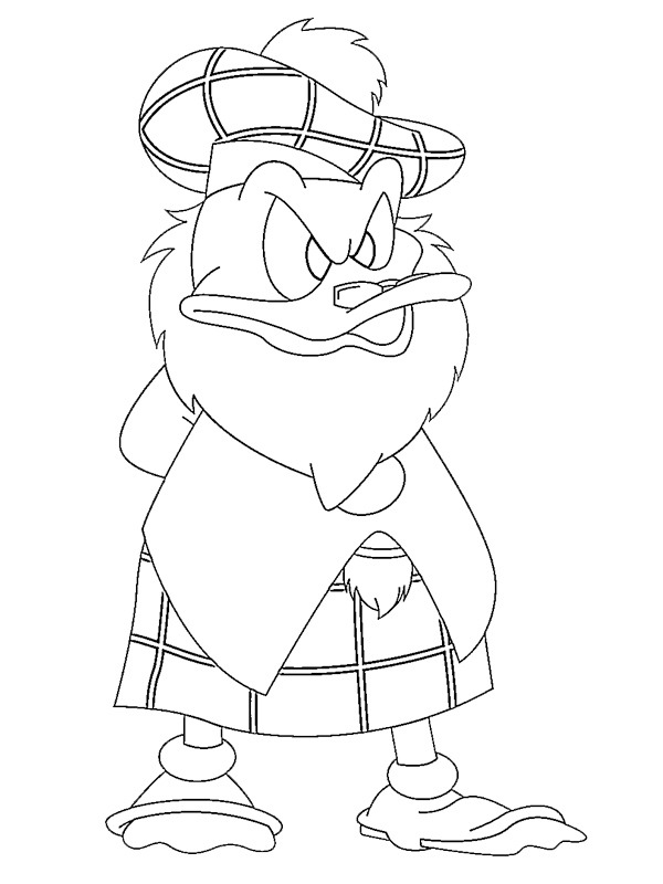 Flintheart Glomgold Coloring page Flintheart Glomgold Coloring page