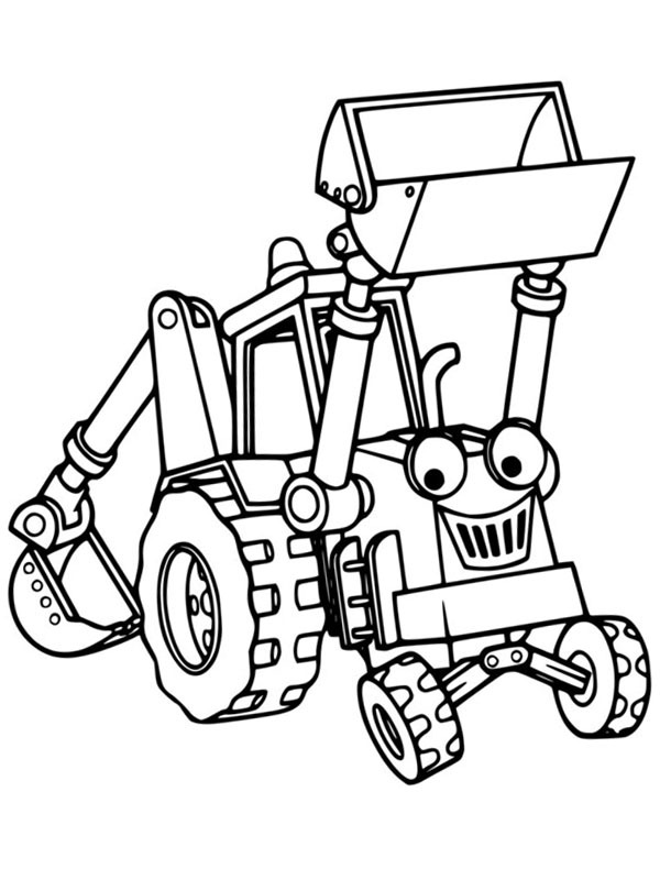 Excavator Scoop Coloring page Excavator Scoop Coloring page