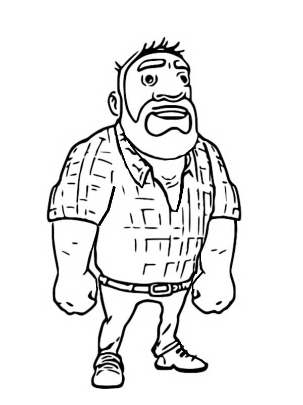 Greg hay day Coloring page