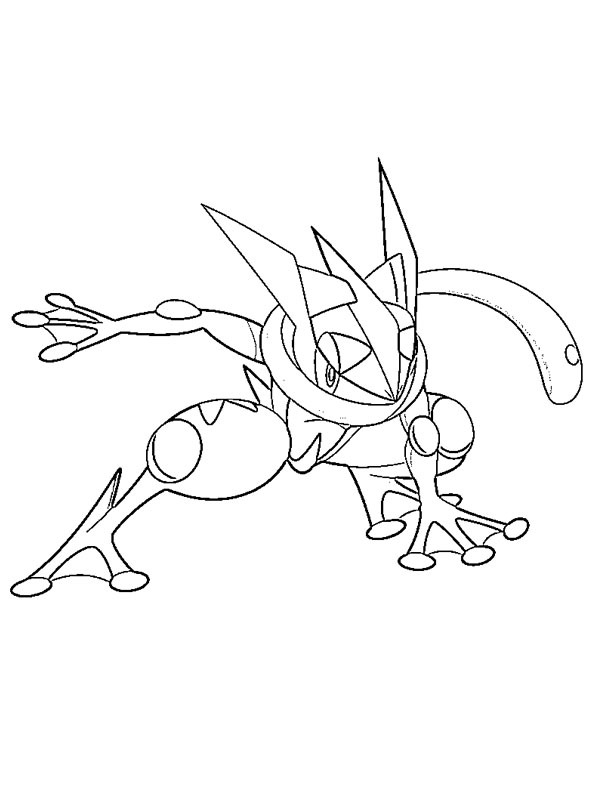 Greninja (Pokémon) Coloring page