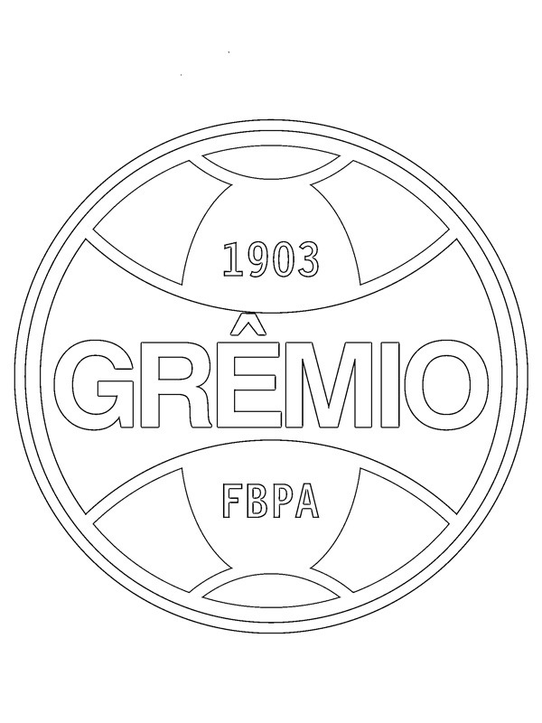 Gr&ecirc;mio Foot-Ball Porto Alegrense Coloring page
