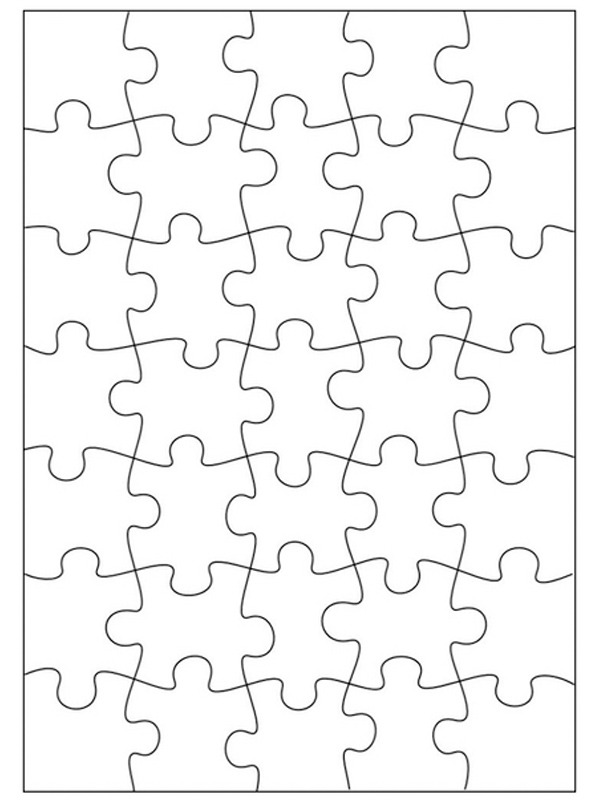 Large puzzle Coloring page