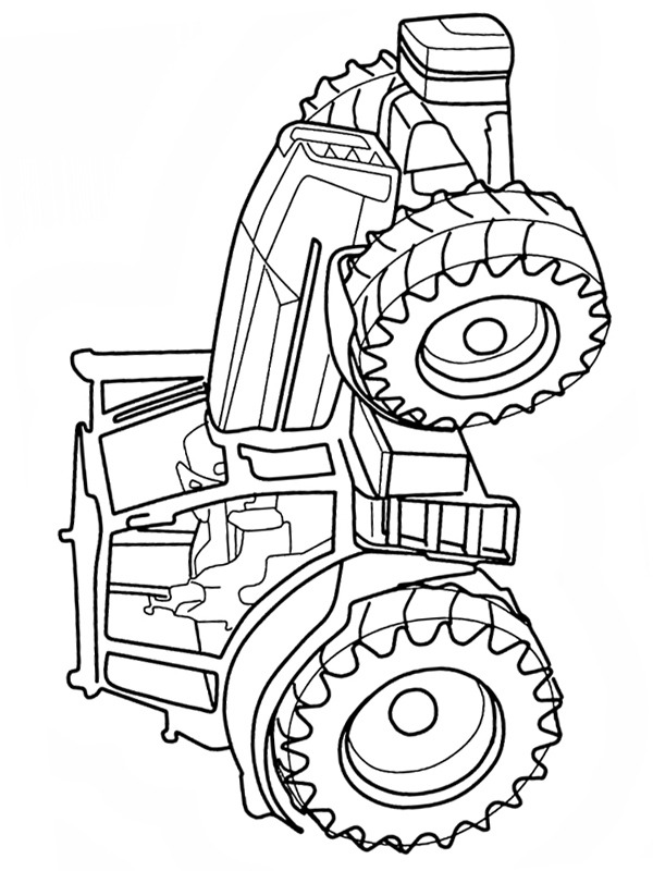 Big tractor Coloring page