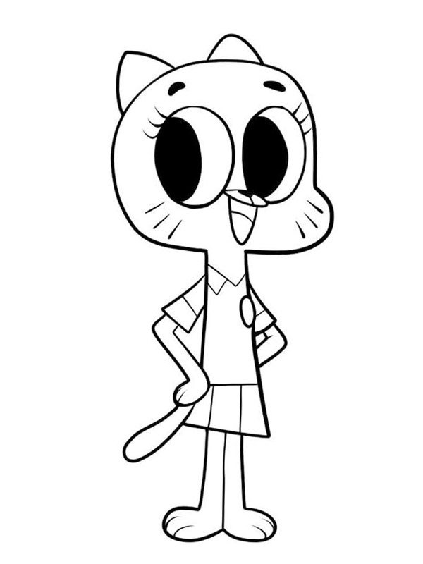 Gumball Coloring page Gumball Coloring page