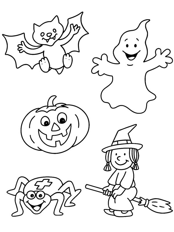 Halloween figures Coloring page
