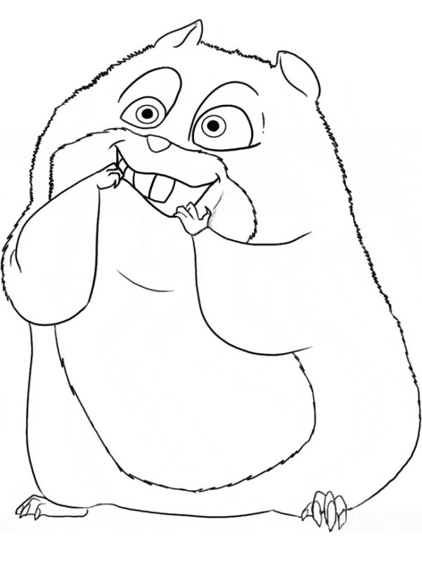 Hamster Coloring page