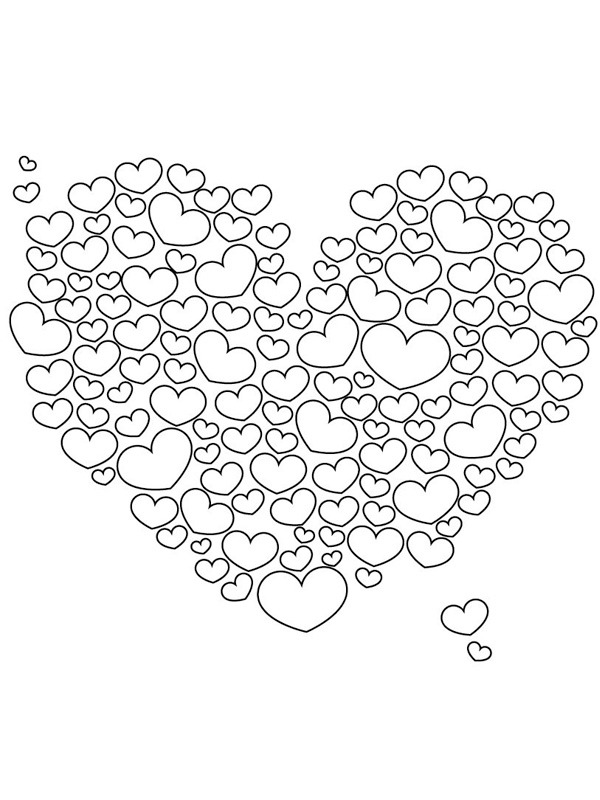 Hearty hearts Coloring page