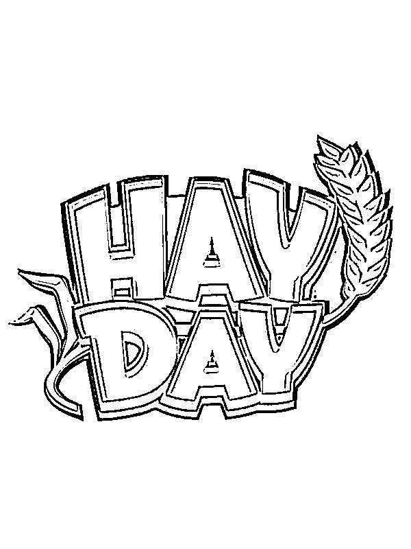 Hay Day logo Coloring page