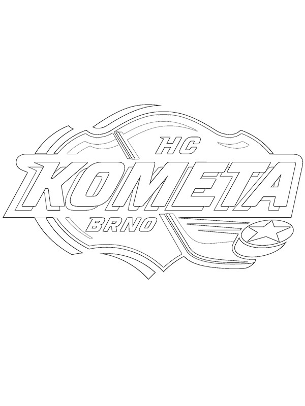 HC Kometa Brno Coloring page