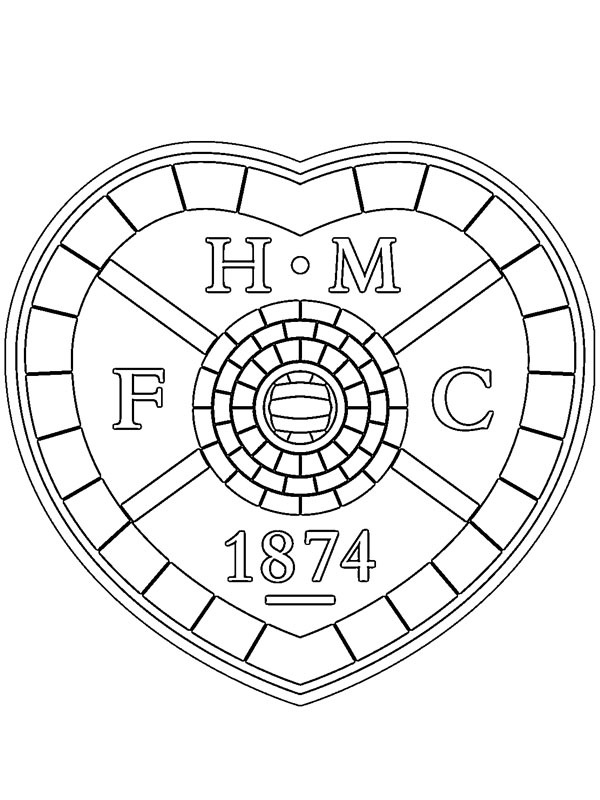 Heart of Midlothian FC Coloring page