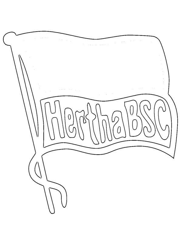 Hertha BSC Coloring page Hertha BSC Coloring page