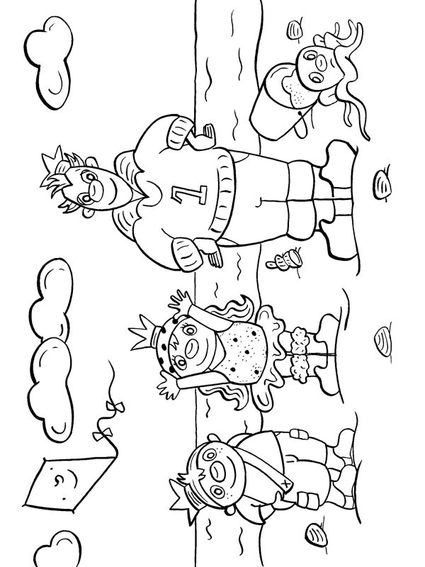 The castle Coloring page
