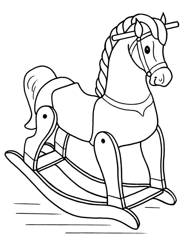 rocking horse Coloring page