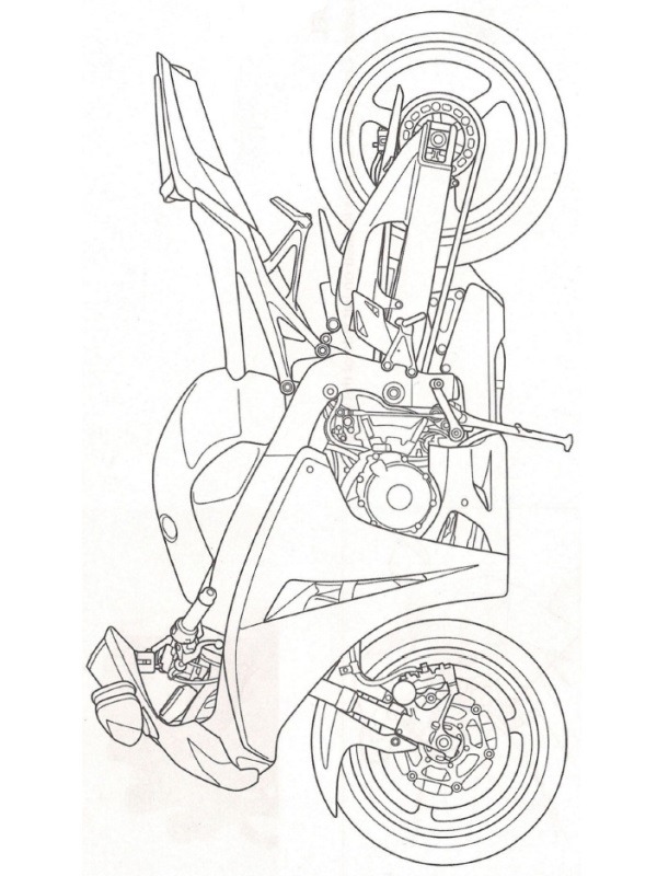 Honda CBR1000RR Coloring page