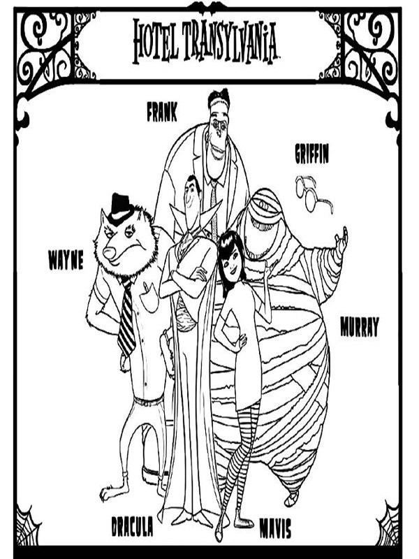 hotel transylvania Coloring page hotel transylvania Coloring page