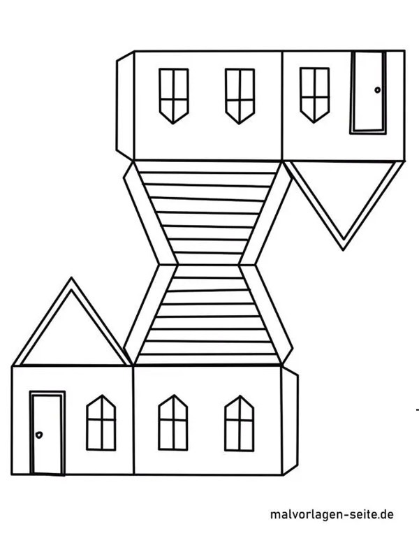 House of paper Coloring page