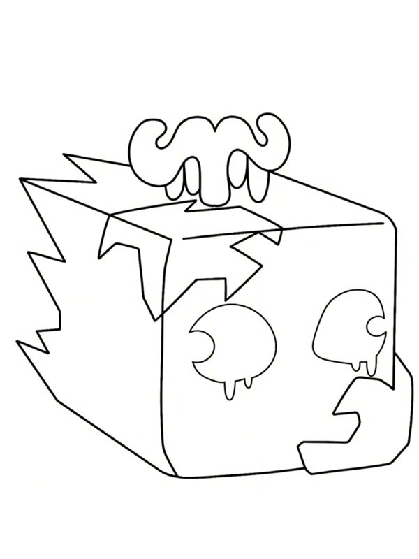 Ice Fruit (Blox Fruits) Coloring page Ice Fruit (Blox Fruits) Coloring page