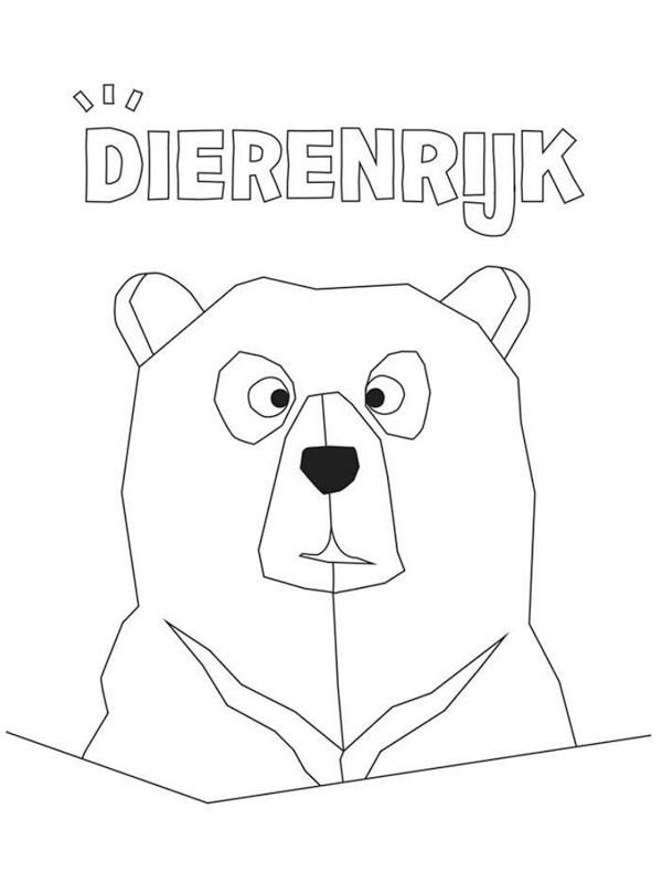 Polar bear in animal kingdom Coloring page Polar bear in animal kingdom Coloring page