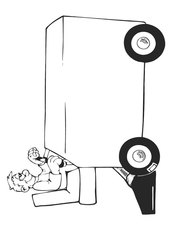 Ice resurfacer Coloring page