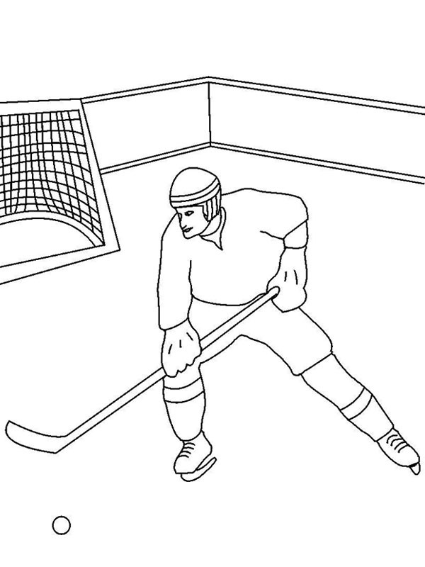 Ice hockey Coloring page