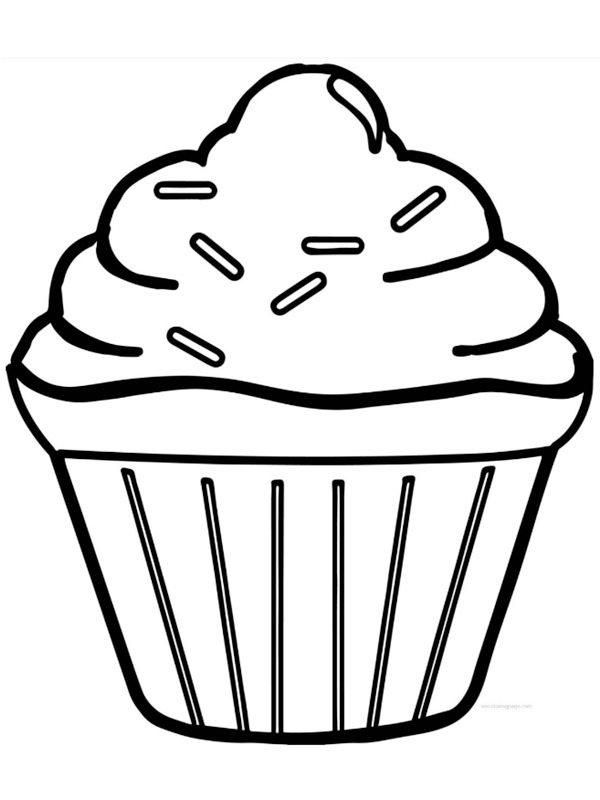 Cupcake Coloring page