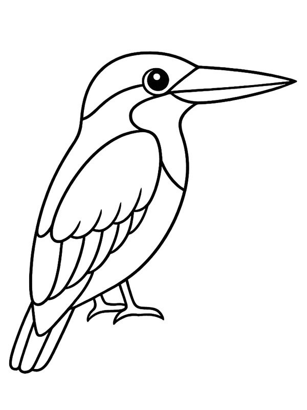 Kingfisher Coloring page