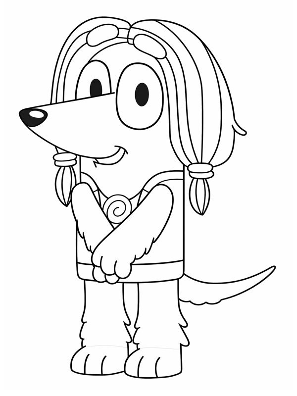 Indy (Bluey) Coloring page