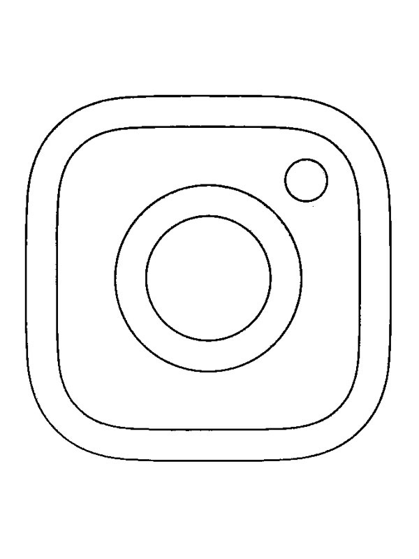 Instagram logo Coloring page