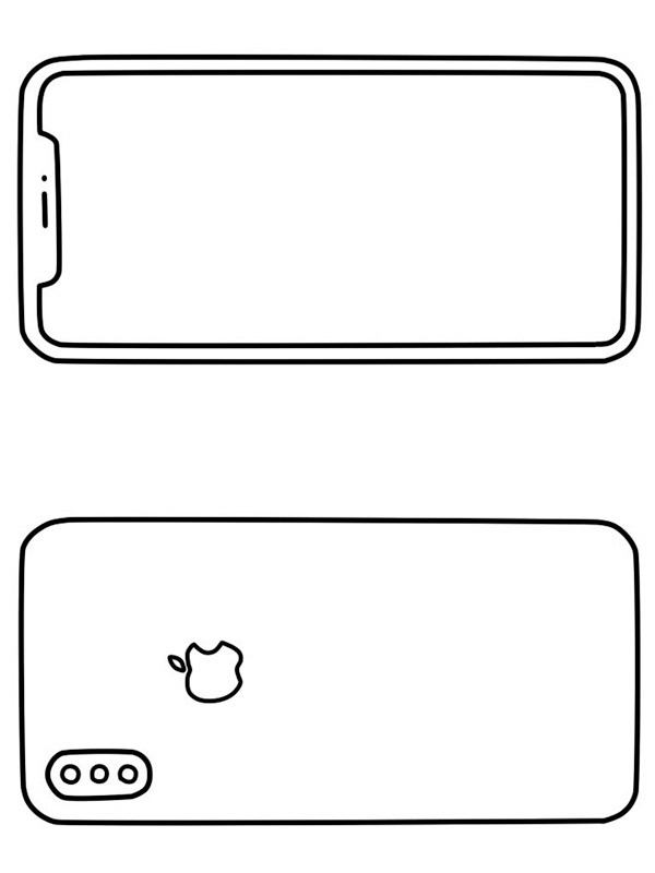 Apple iPhone Coloring page